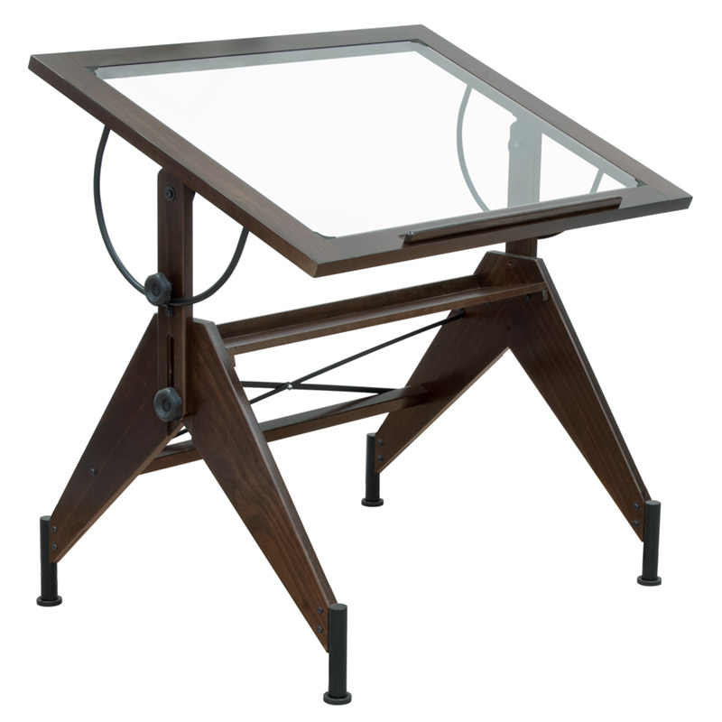 Studio Designs Table Aries Glasstop Drafting Table (13310) *ND*