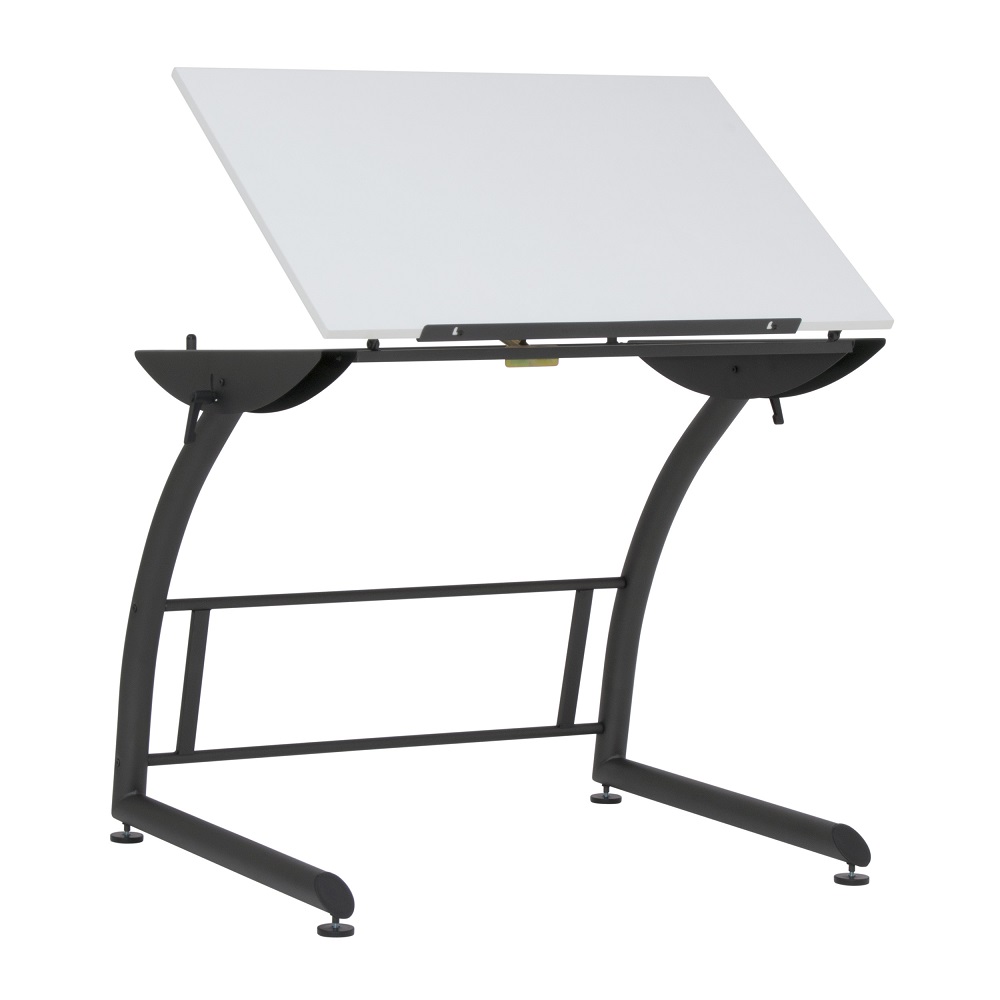 Studio Designs Triflex Drawing Table in Charcoal Black  / White **ND**