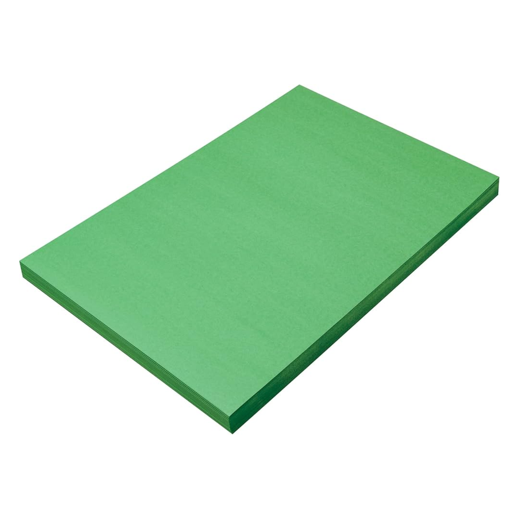 Sunworks Heavy Weight Construction Paper 12x18 - 100shts GREEN **ND**