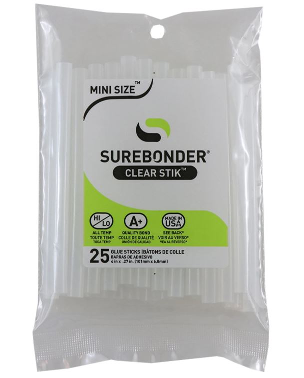 Surebonder Glue Sticks - Mini (.27") x 4" 25pc