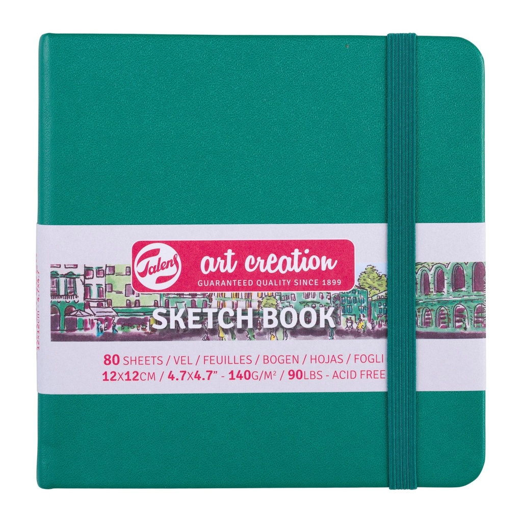 Talens Art Creation Sketch Book 4.7" x 4.7" Forest Green