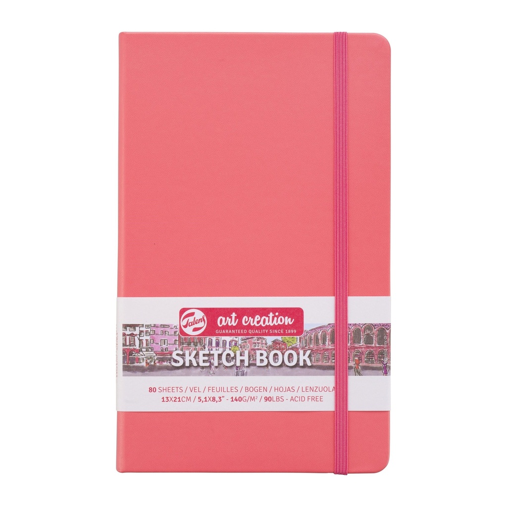 Talens Art Creation Sketch Book 5.1" x 8.3" Coral Red