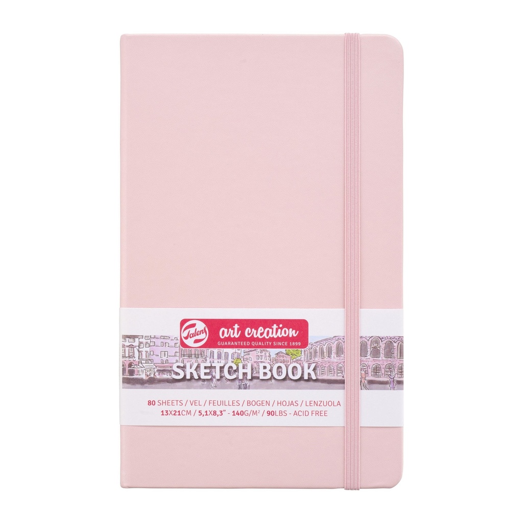 Talens Art Creation Sketch Book 5.1" x 8.3" Pastel Pink