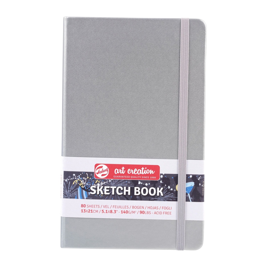 Talens Art Creation Sketch Book 5.1" x 8.3" Shiny Silver