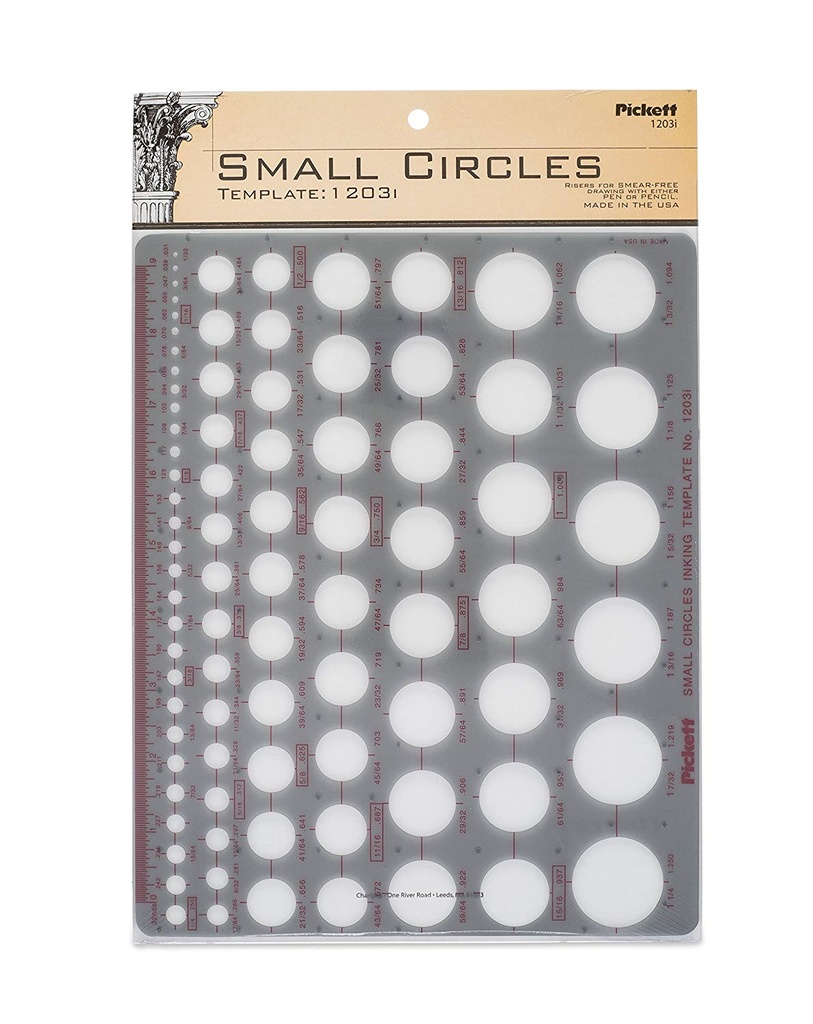 Template Small Circles 1203i Pickett **SO**