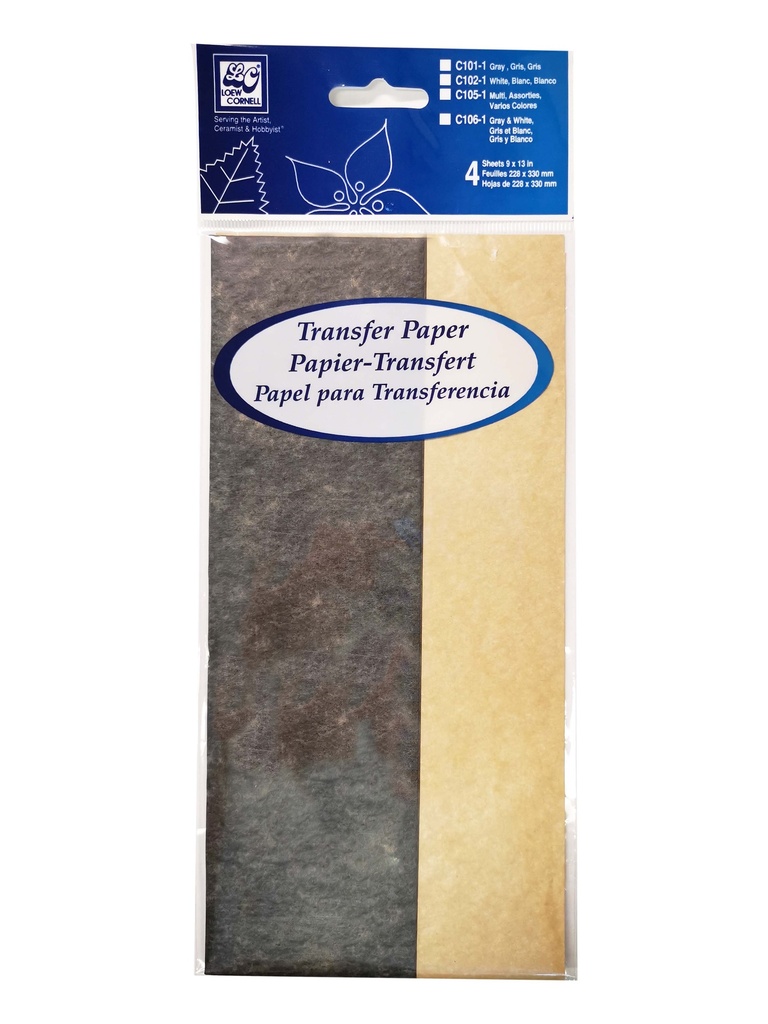 Transfer Paper Grey&White 9x13 HJ/LC