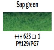 Van Gogh Watercolour Half-Pan Sap Green **ND**