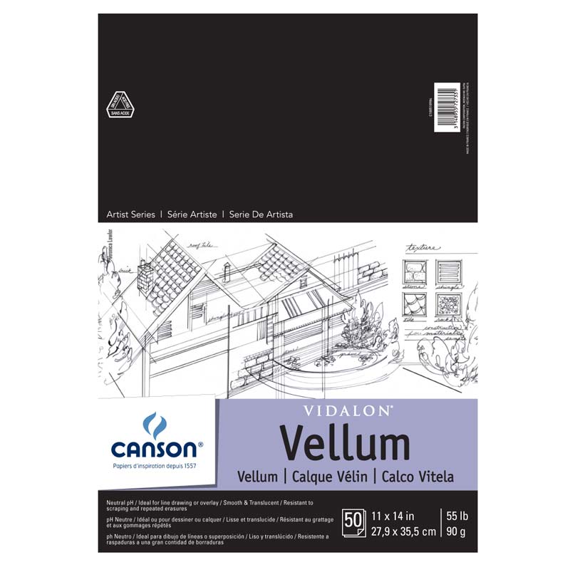 Vidalon Vellum Pad 11" x 14" (50 Sht) 55lb