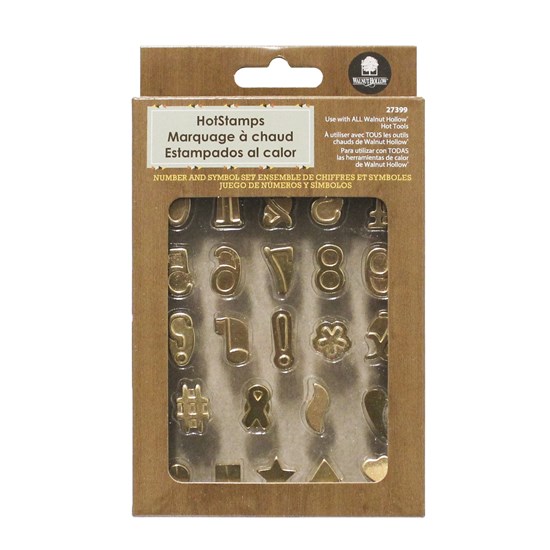 Walnut Hollow Hot Stamps Number & Symbol Set Set (27399) **ND**