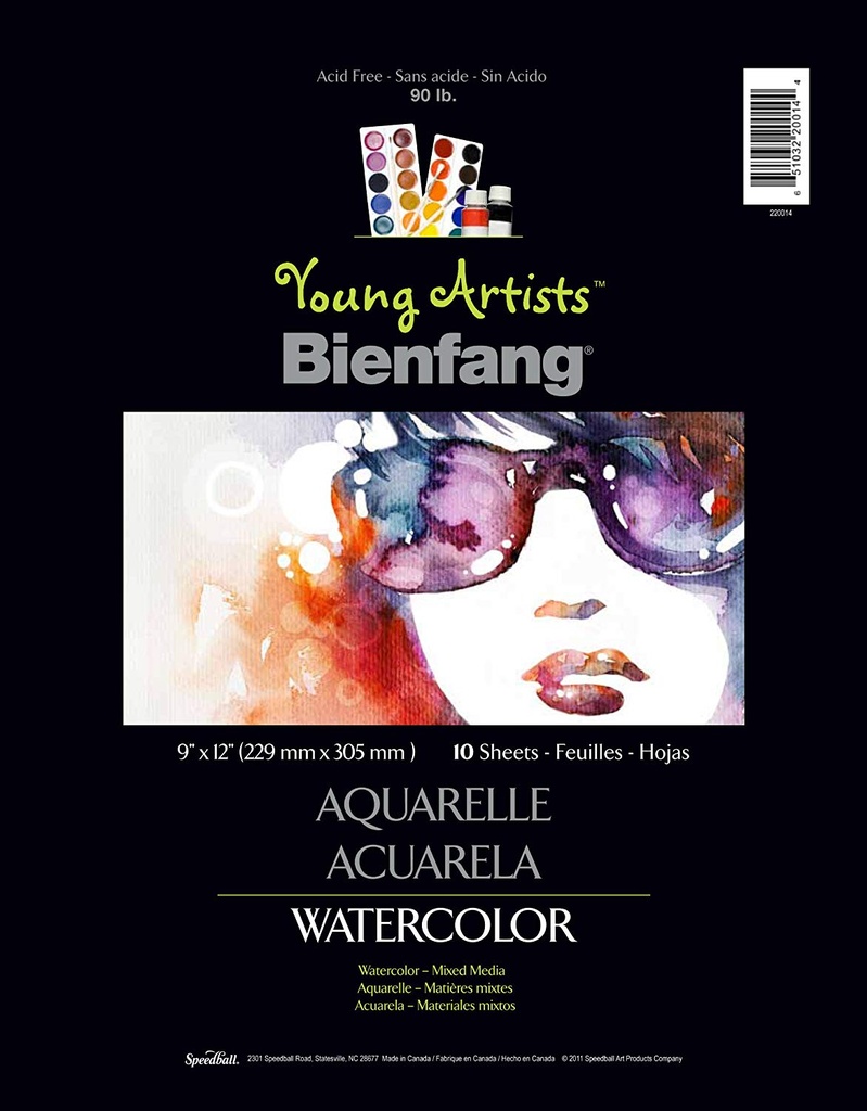 Young Artists Watercolour Paper Pad 90lb