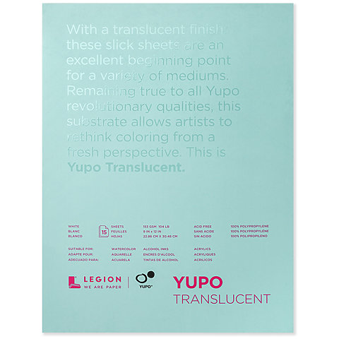 Yupo Pad Translucent 9" x 12" (15 Shts)