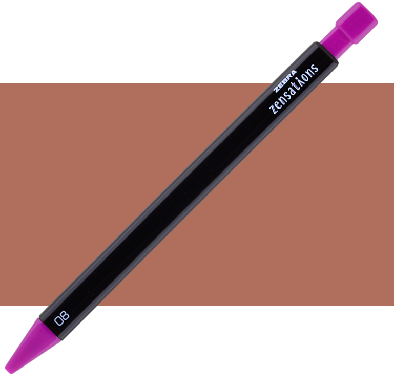 Zebra Mechanical Coloured Pencil Dark Brown #19