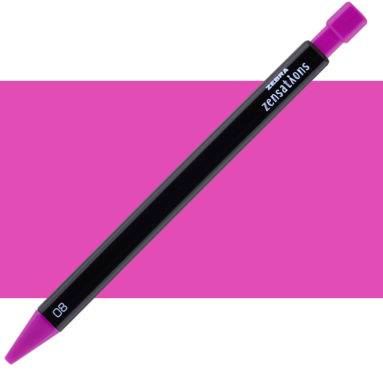 Zebra Mechanical Coloured Pencil Deep Fuchsia #08