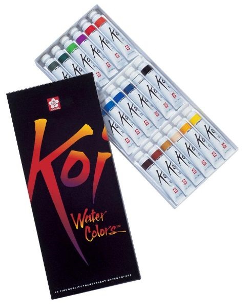 Koi Water Colors Set of 18 Tubes