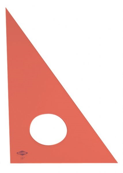 Triangle 12" 30/60 Fluorescent Double Ink Edge (FT390-12)