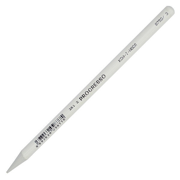 Koh-I-Noor Progresso Woodless Pencil White