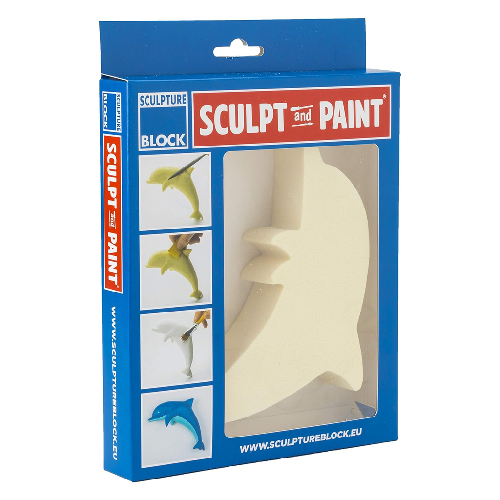 Sculpture Block Sculpt and Paint Dolphin *ND*