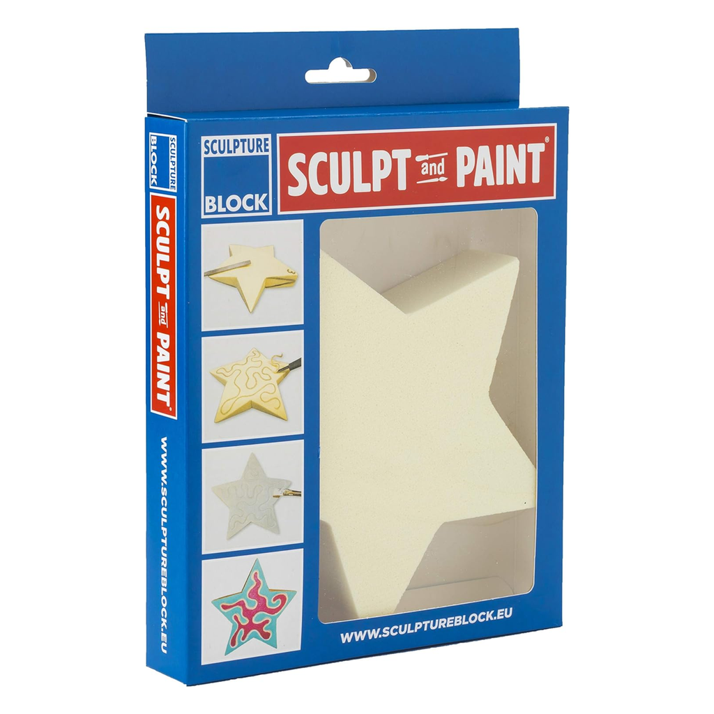 Sculpture Block Sculpt and Paint Star *ND*
