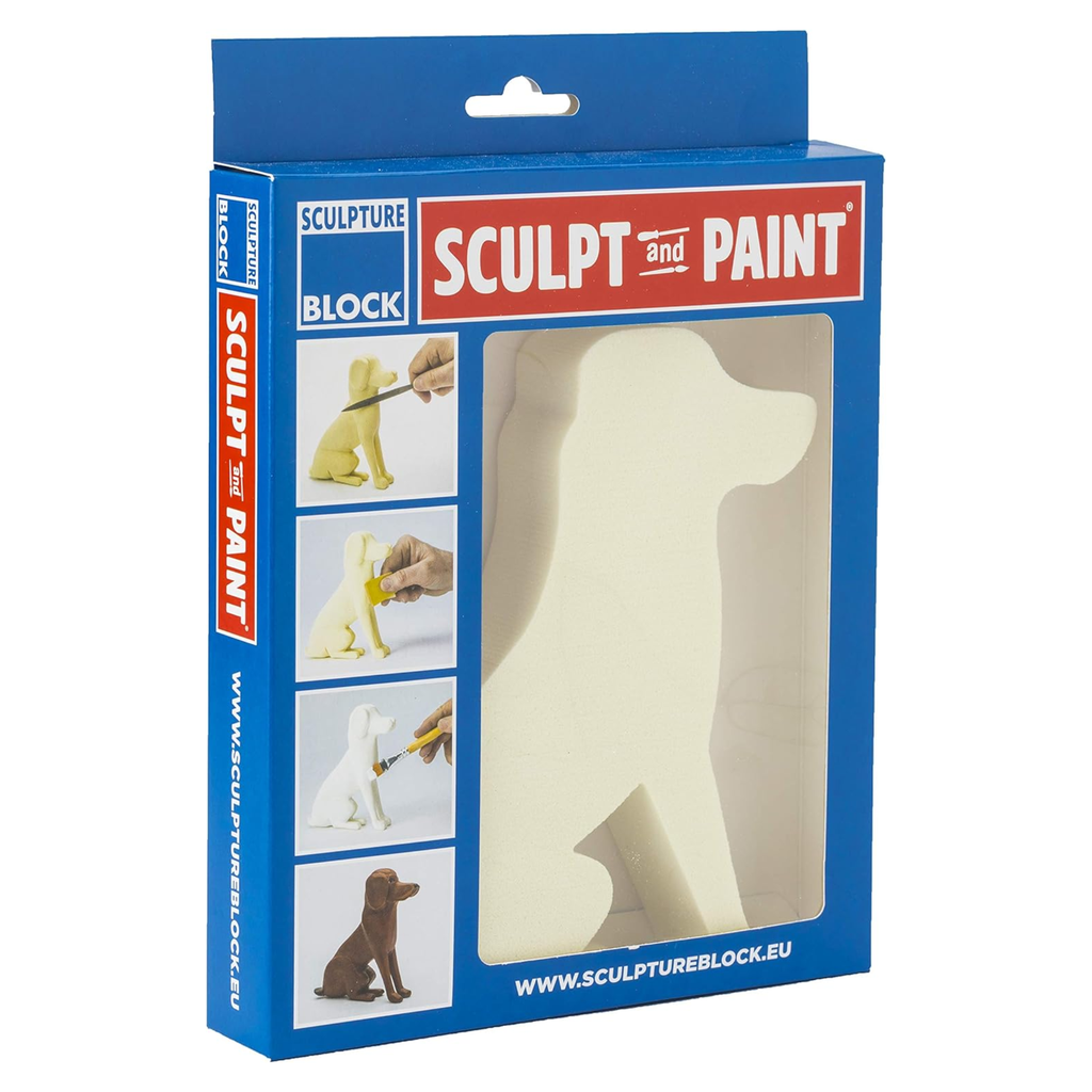 Sculpture Block Sculpt and Paint Dog *ND*