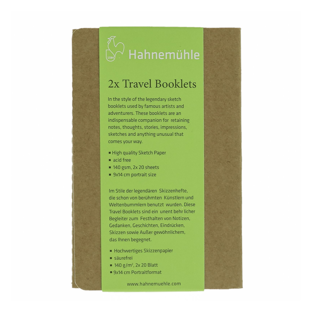 Hahnemühle 2 Travel Booklets Mini 140gsm 20 Sheets