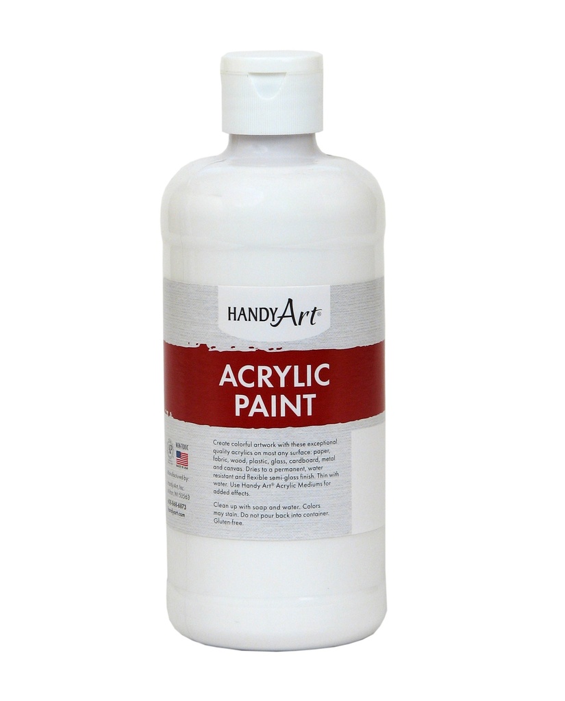 Handy Art Acrylic Paint 16oz Titanium White **ND**