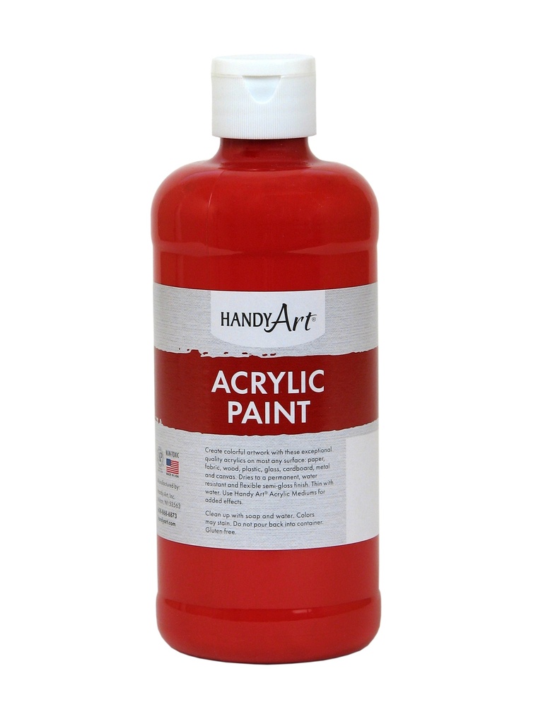 Handy Art Acrylic Paint 8oz Vermilion **ND**