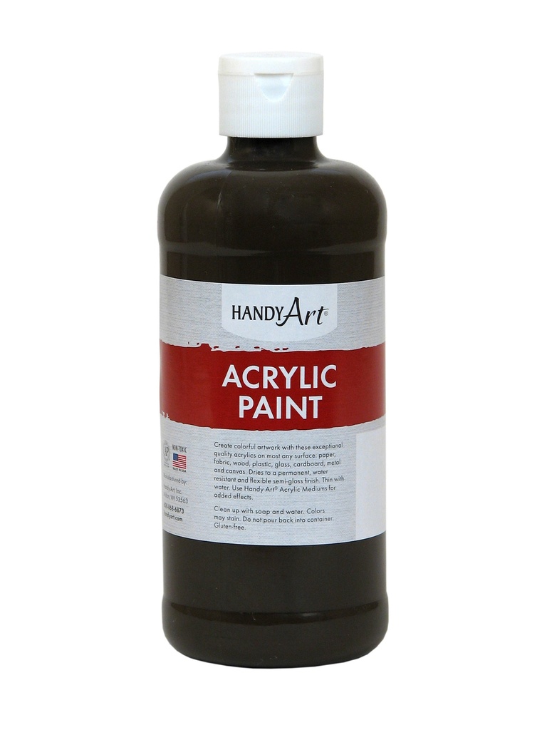 Handy Art Acrylic Paint 8oz Raw Umber **ND**