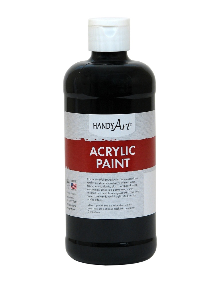 Handy Art Acrylic Paint 16oz Mars Black **ND**