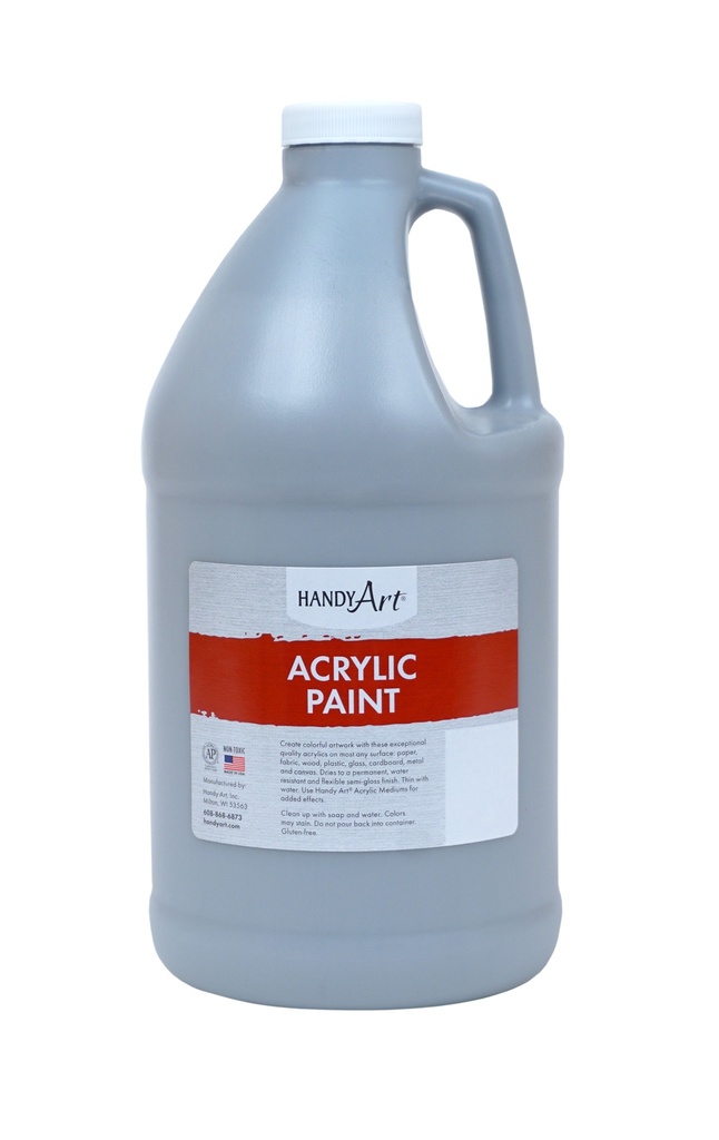 Handy Art Acrylic Paint 1/2 Gallon Gray **ND**