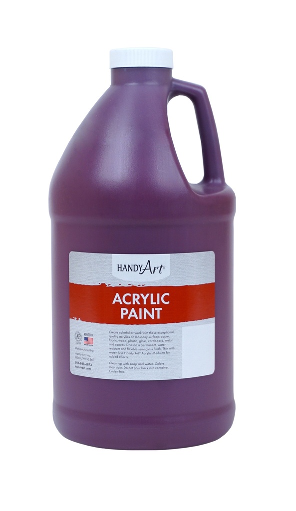 Handy Art Acrylic Paint 1/2 Gallon Maroon **ND**