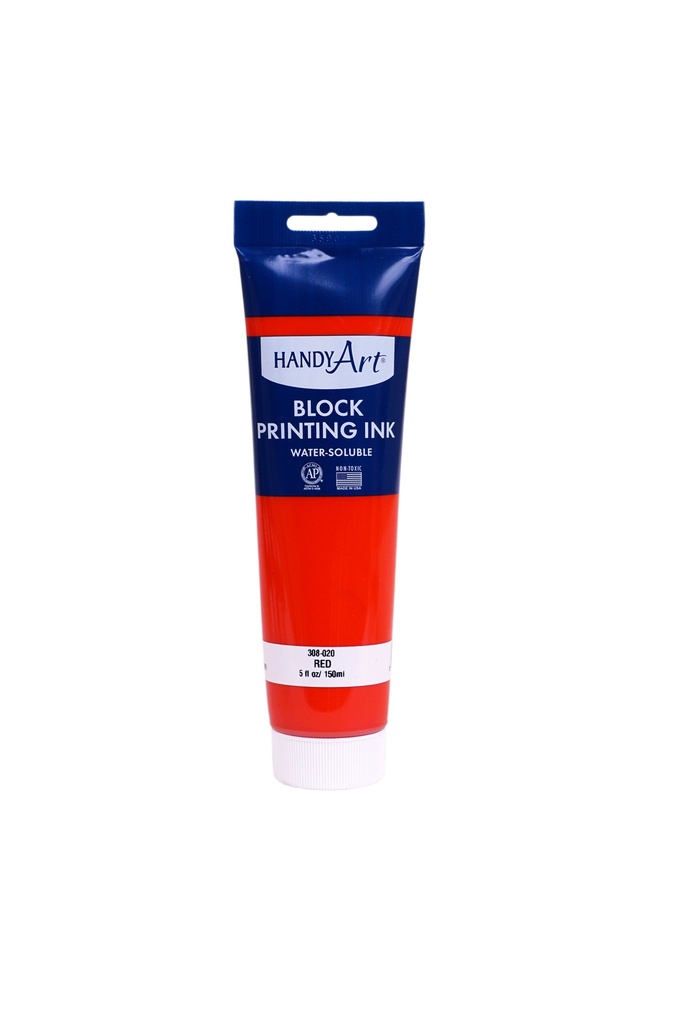 Handy Art Block Printing Ink Red 5oz **ND**
