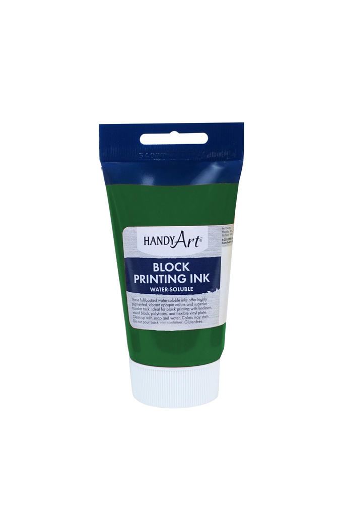 Handy Art Block Printing Ink Green 2.5oz **ND**