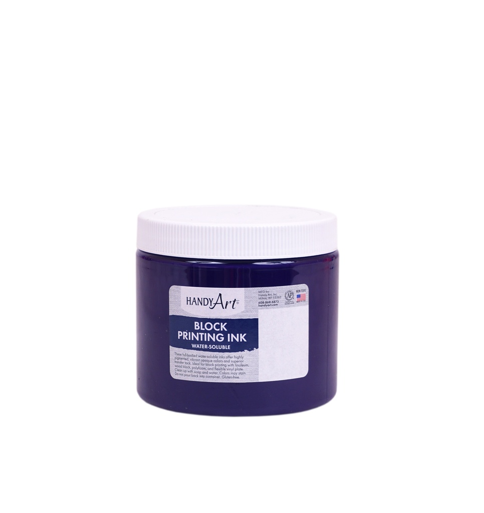 Handy Art Block Printing Ink Violet 16oz **ND**