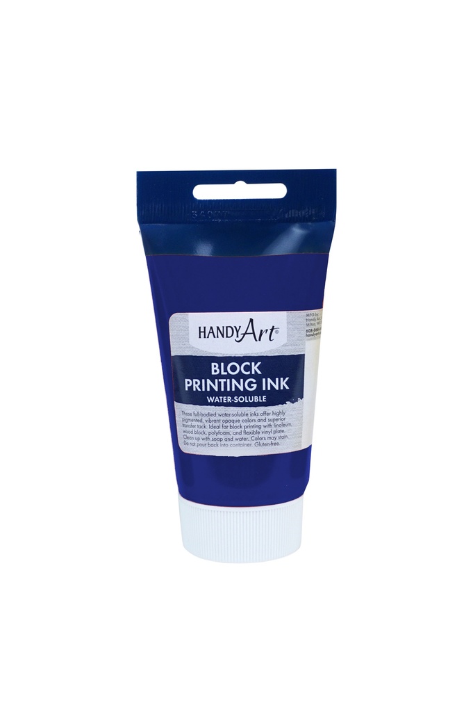 Handy Art Block Printing Ink Blue 2.5oz **ND**