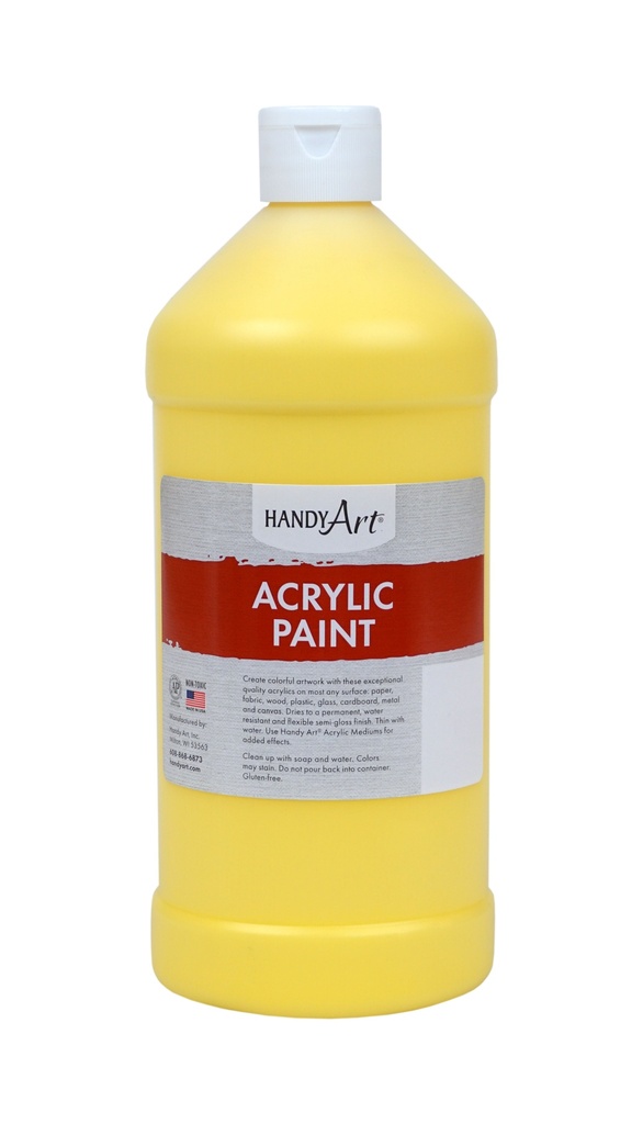 Handy Art Acrylic Paint 32oz Chrome Yellow **ND**