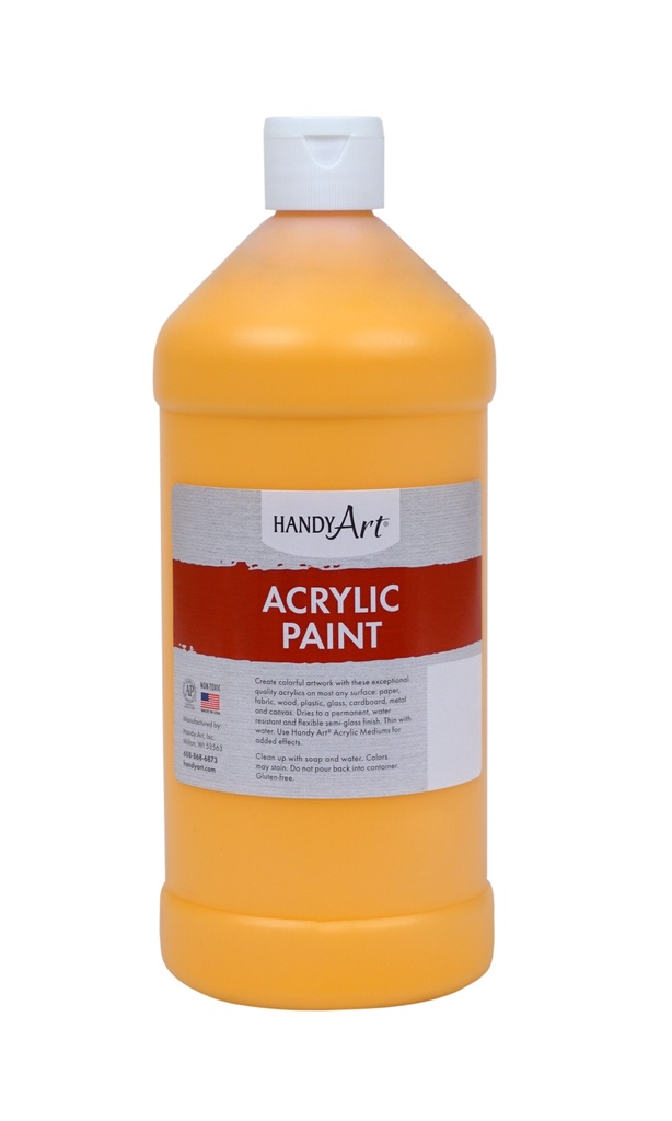 Handy Art Acrylic Paint 32oz Deep Yellow **ND**