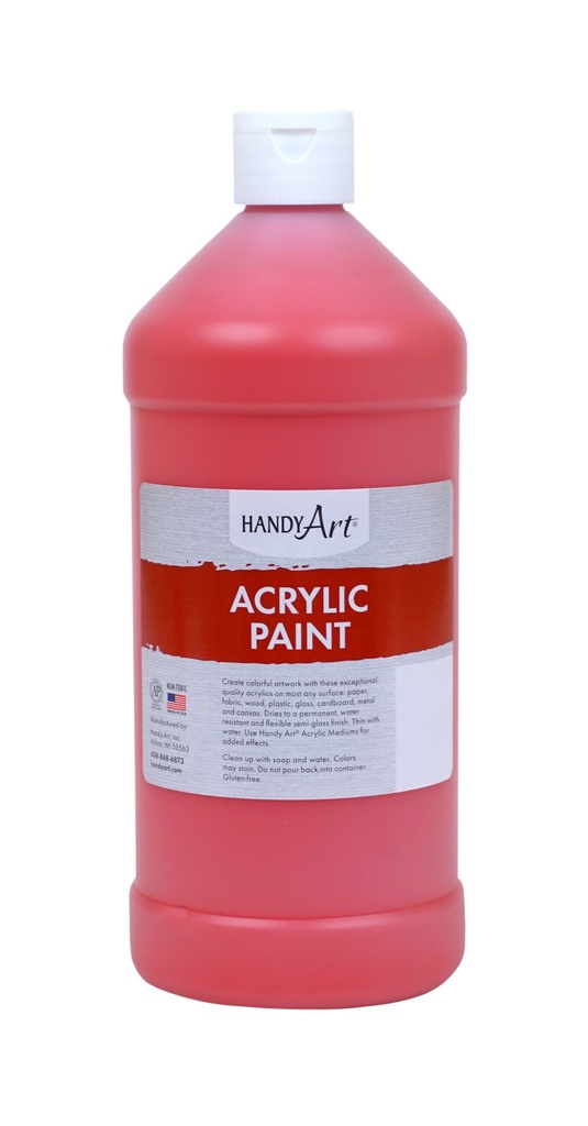 Handy Art Acrylic Paint 32oz Vermillion **ND**