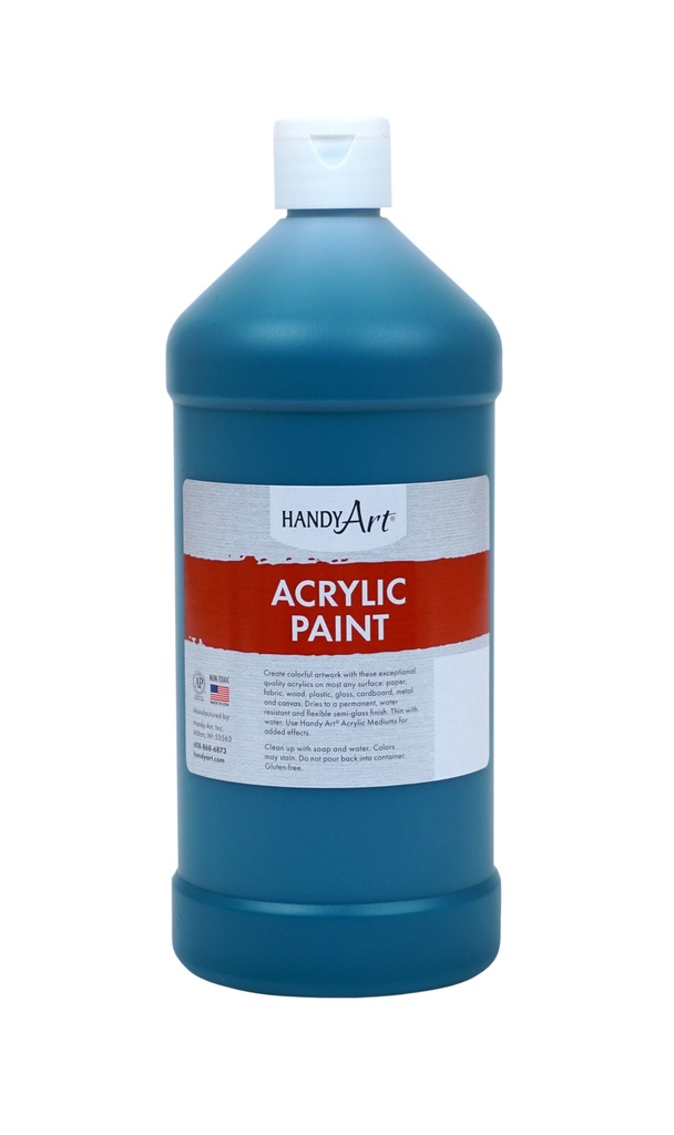 Handy Art Acrylic Paint 32oz Phthalo Green **ND**