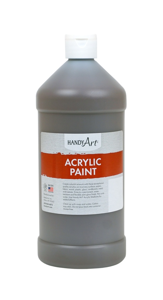 Handy Art Acrylic Paint 32oz Burnt Umber **ND**