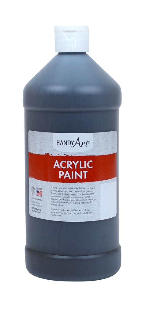 Handy Art Acrylic Paint 32oz Raw Umber **ND**