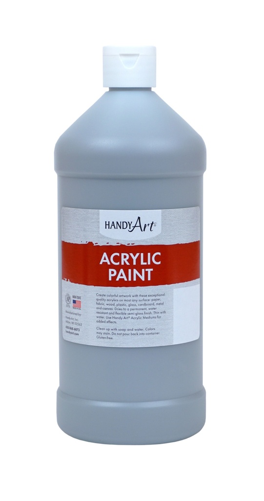 Handy Art Acrylic Paint 32oz Gray **ND**