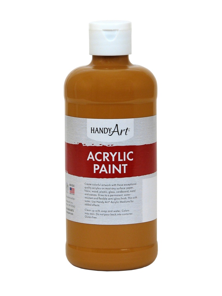 Handy Art Acrylic Paint 16oz Raw Sienna **ND**