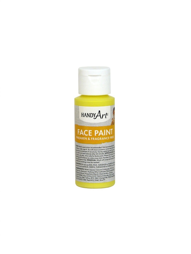Handy Art Face Paint Yellow 2oz **ND**