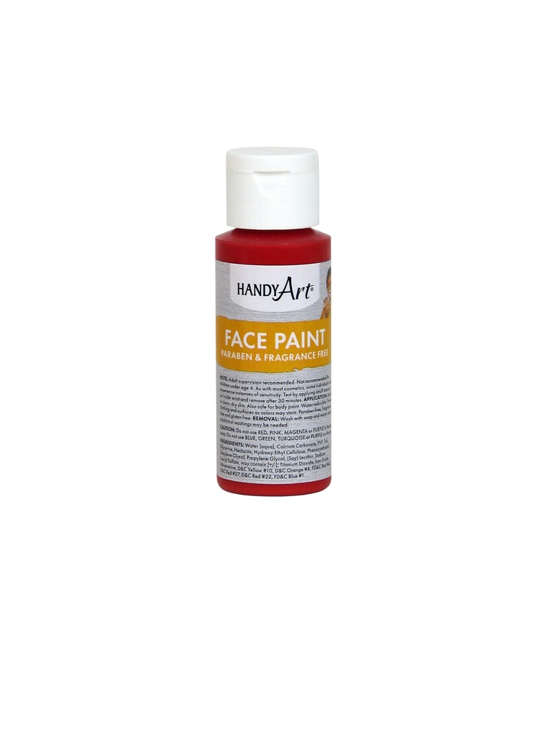 Handy Art Face Paint Red 2oz **ND**