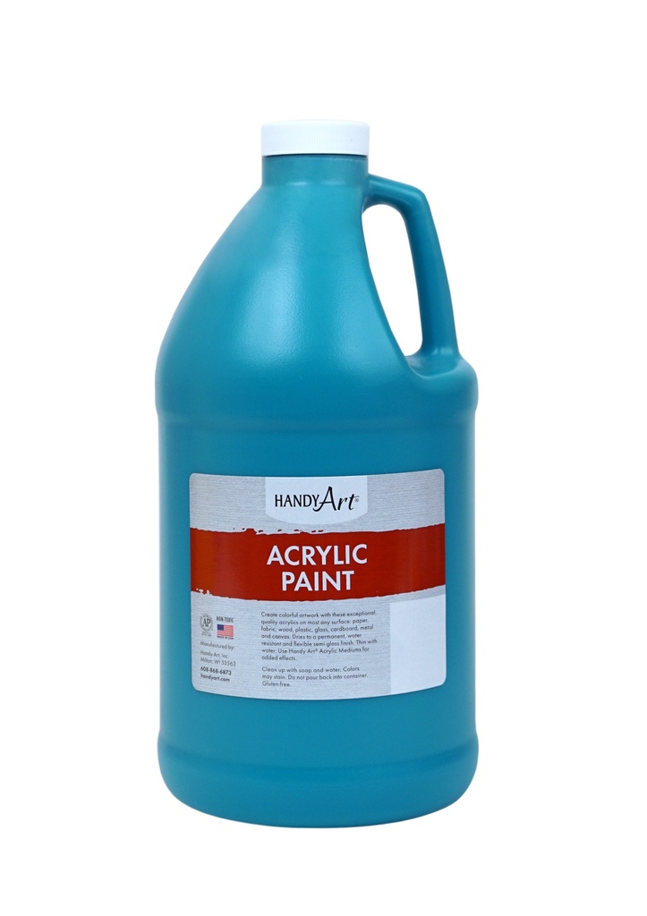 Handy Art Acrylic Paint 1/2 Gallon Turquoise **ND**