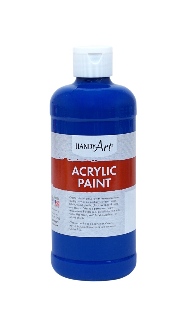 Handy Art Acrylic Paint 16oz Primary Blue **ND**