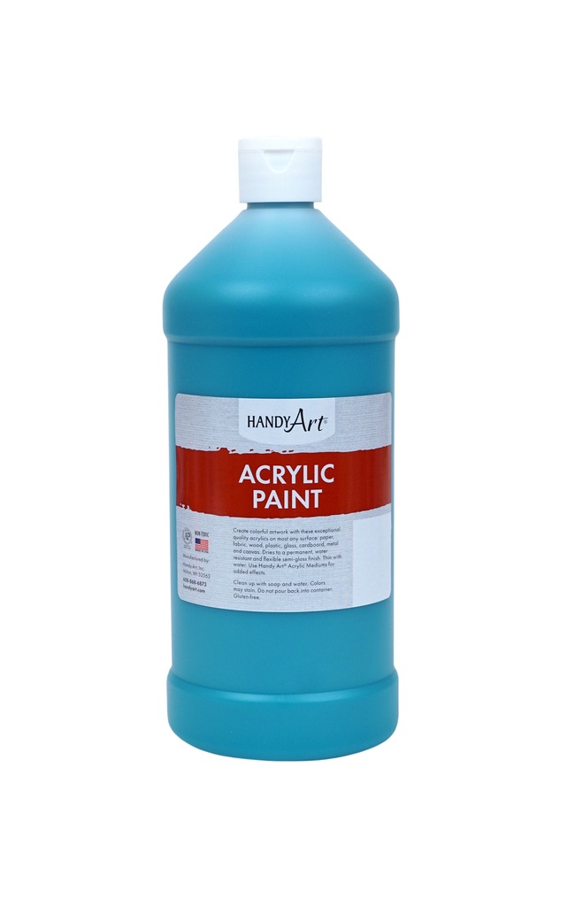Handy Art Acrylic Paint 32oz Turquoise **ND**