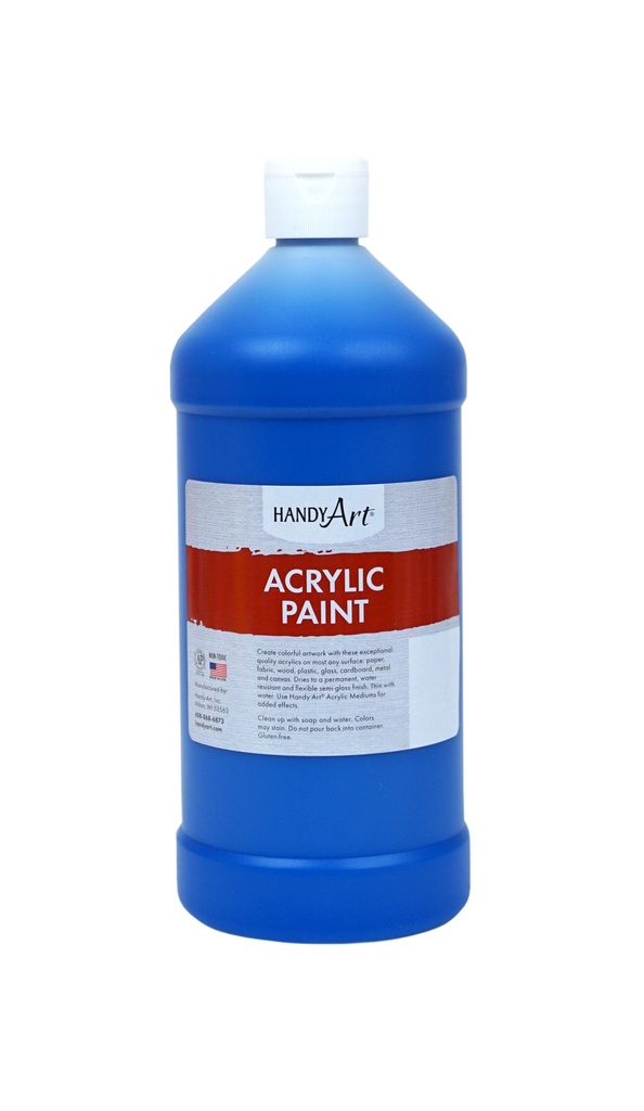 Handy Art Acrylic Paint 32oz Primary Blue **ND**