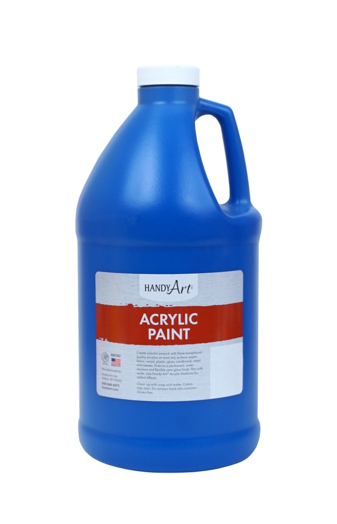 Handy Art Acrylic Paint 1/2 Gallon Primary Blue **ND**