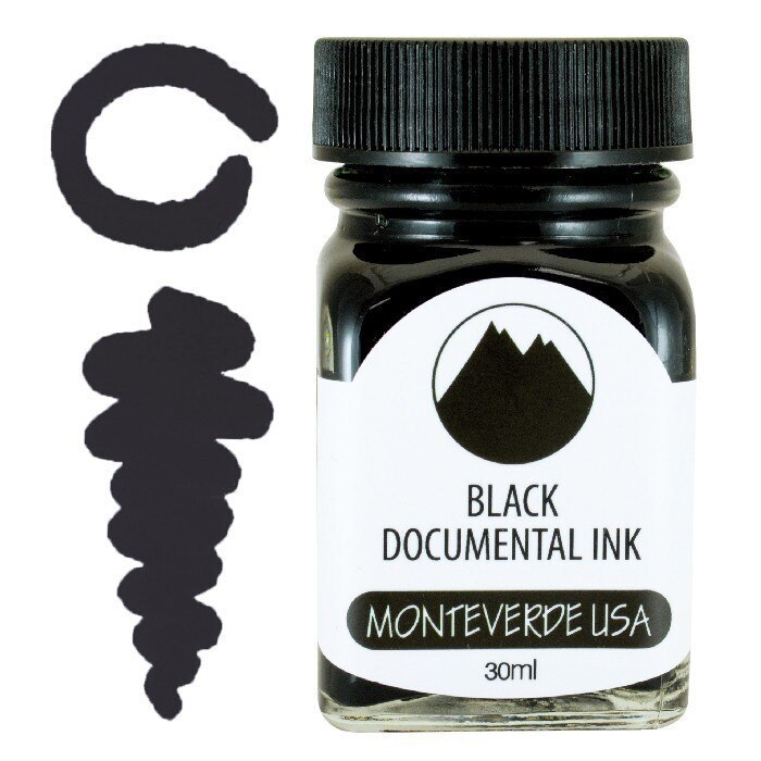 Monteverde Inks 30ml Black Documental Ink